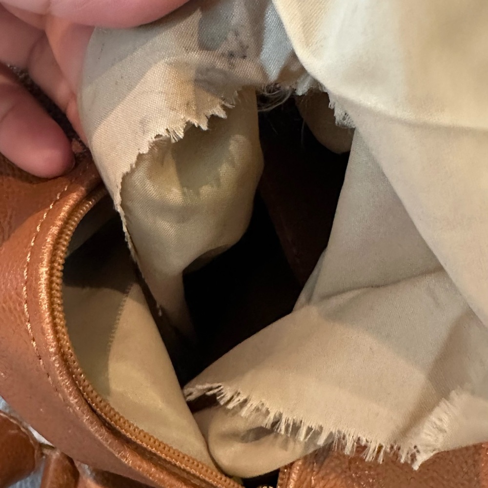 Longchamp Brown Leather Drawstring Backpack - image 7